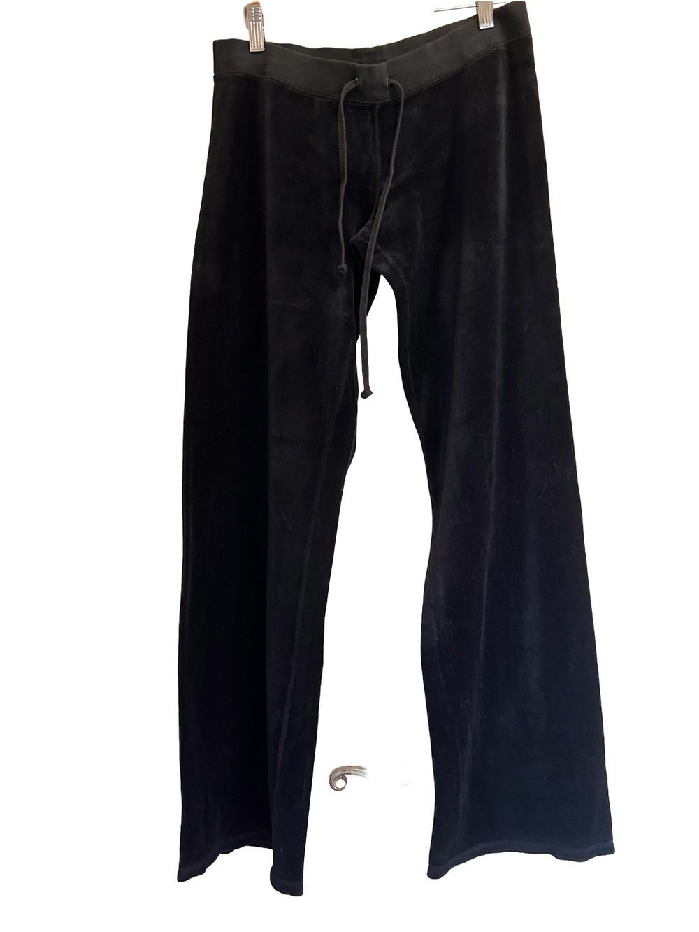 VTG Y2K Pristine Juicy Couture Velour Tracksuit Set Black M Beige Tag Mde in USA - Picture 5 of 7